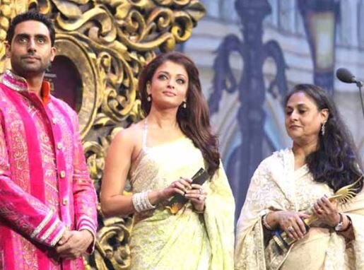 Aishwarya Rai-Jaya Bachchan-Abhishek Bachchan