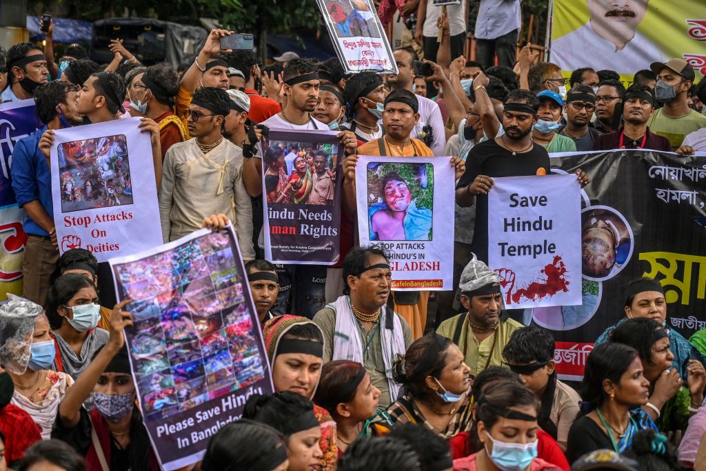 Hindu Protest In Dhaka