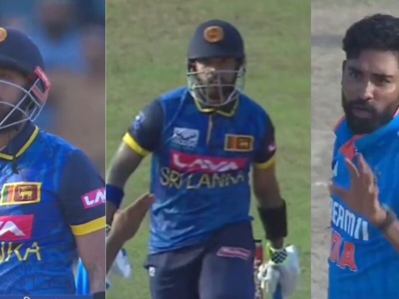 Mohammad Siraj Clashed With Sri Lankan Batsman In Live Match