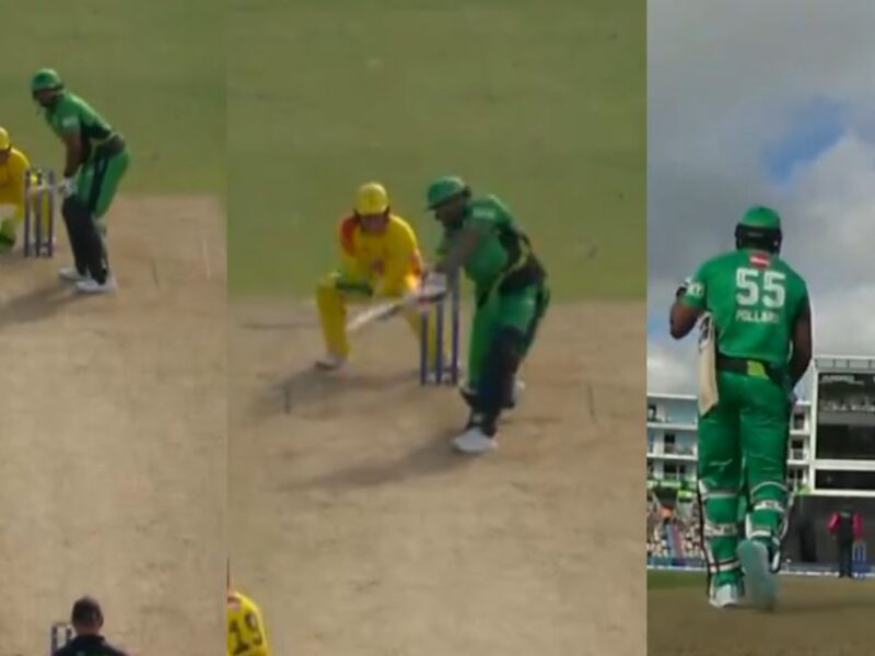 Kieron Pollard Hit 5 Sixes In One Over