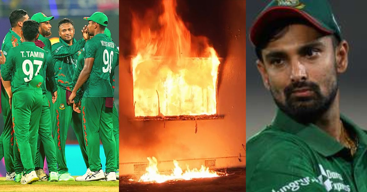 Did The Protesters Set Fire To The House Of Bangladesh Cricketer Litton Das?