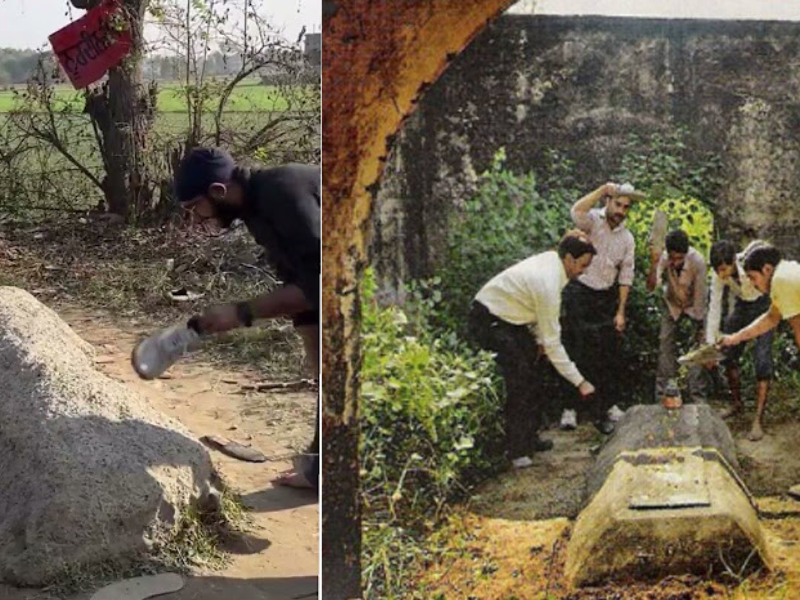 There Is A Grave Guru-Govind-Sahib In Punjab India Which People Hit With Shoes And Slippers