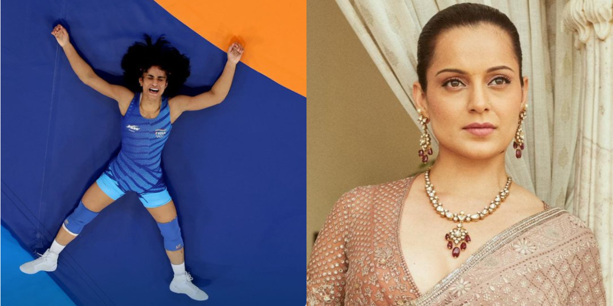 Kangana-Ranaut-Took-A-Jibe-At-Vinesh-Phogats-Victory-Said-Those-Who-Dig-Modis-Grave