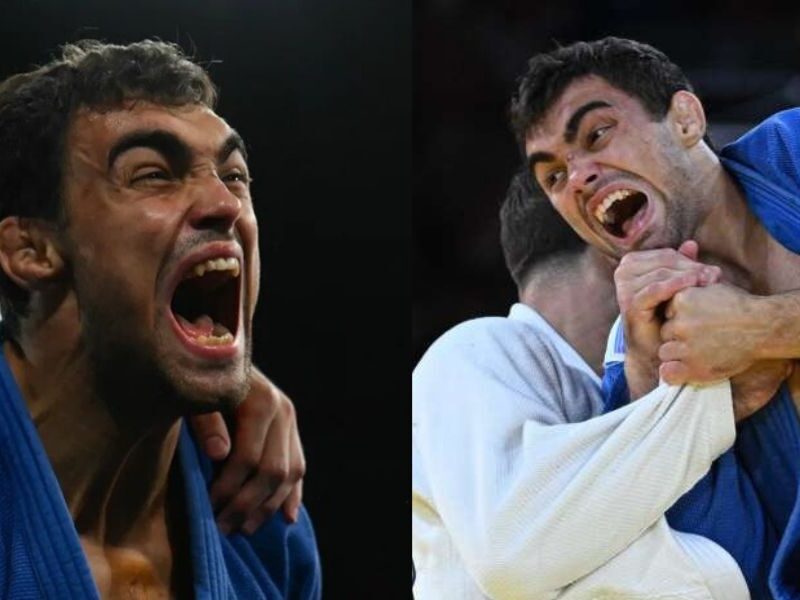 Adil Osmanov Jumped With Joy After Winning A Medal In Olympics Paris, Broke His Shoulder