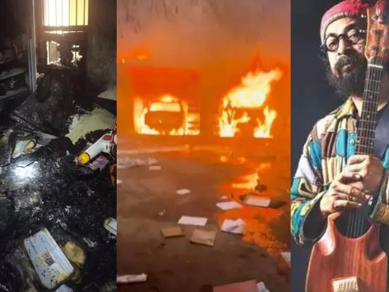 Bangladeshi Rioters Attacked A Hindu Singer'S House, Looted And Then Set The Whole Family On Fire!