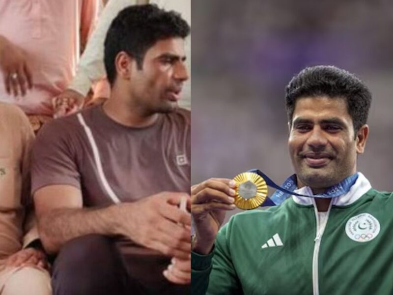 पाकिस्तान को गोल्ड जिताने वाले अरशद ने की एक शर्मानाक हरकत, भारत के सबसे बड़े दुश्मन से मिलाया हाथ