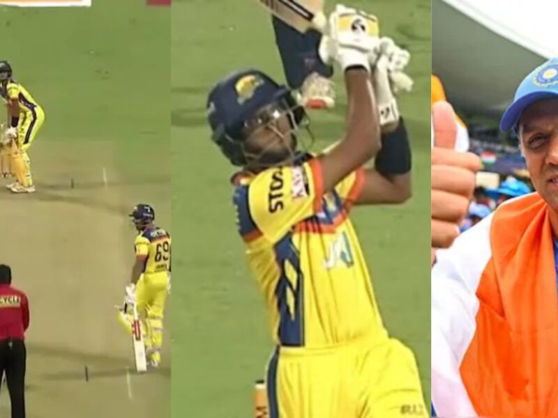 Rahul Dravid'S Son Samit Dravid Hits Amazing Six, Video Goes Viral