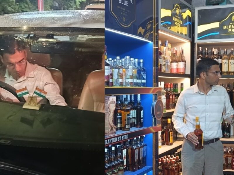 Collector-Savin-Bansal-Reached-At-Liquor-Shop