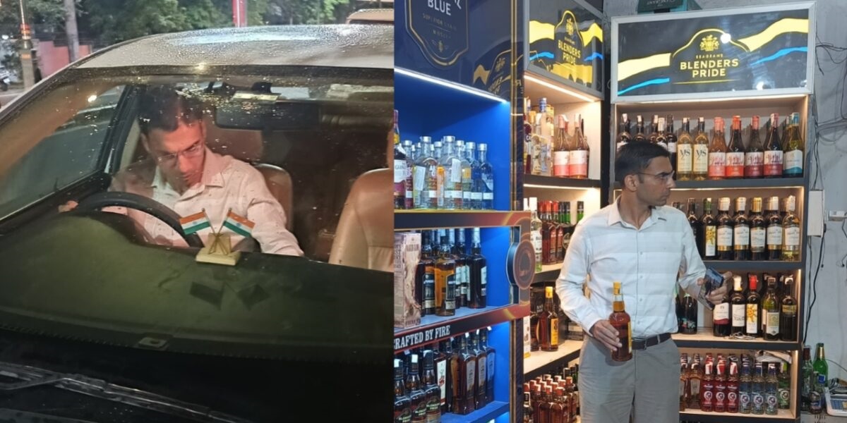 Collector-Savin-Bansal-Reached-At-Liquor-Shop