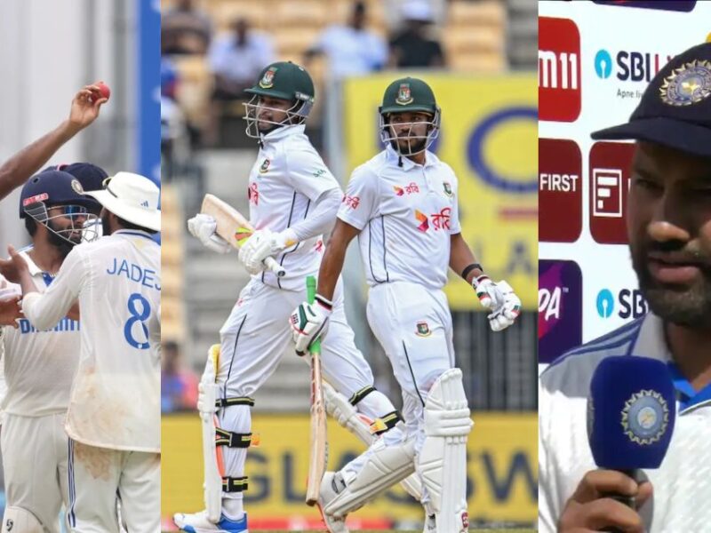 Rohit Sharma Gave A Big Statement After Bangladesh Won By 280 Runs In The First Test Match.