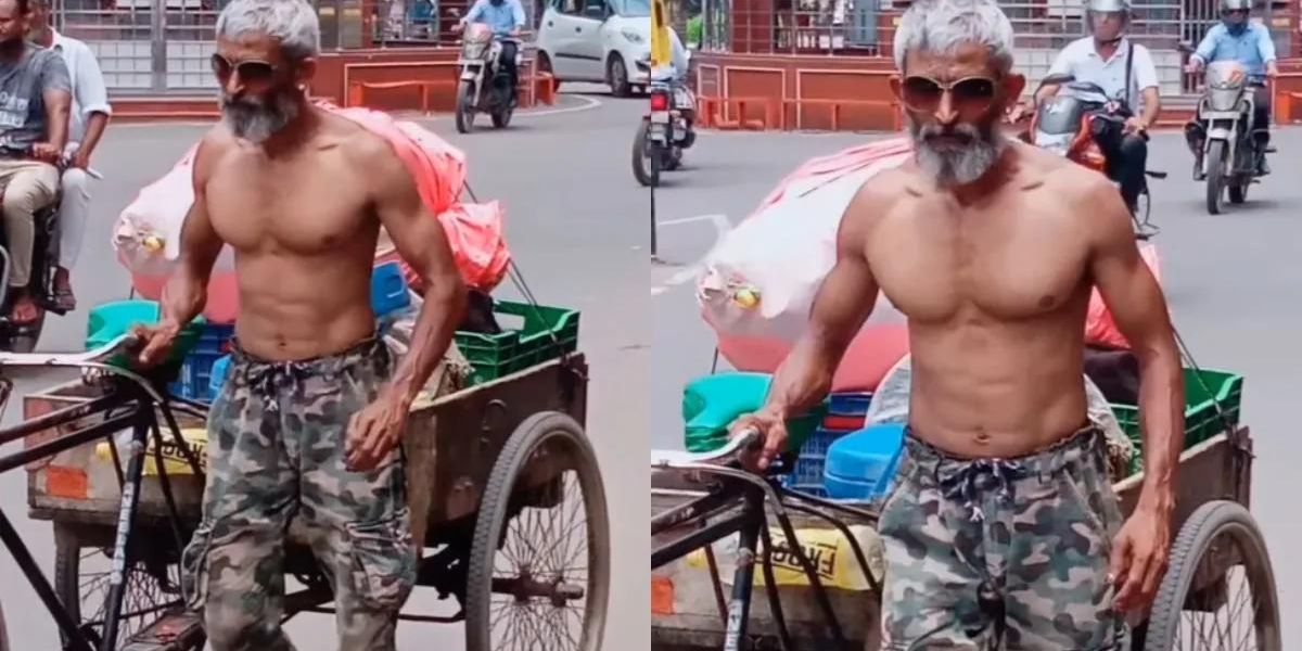 Even Heroes Will Fail Due To The Fitness Of This Junk Dealer, You Will Be Stunned After Watching The Viral Video