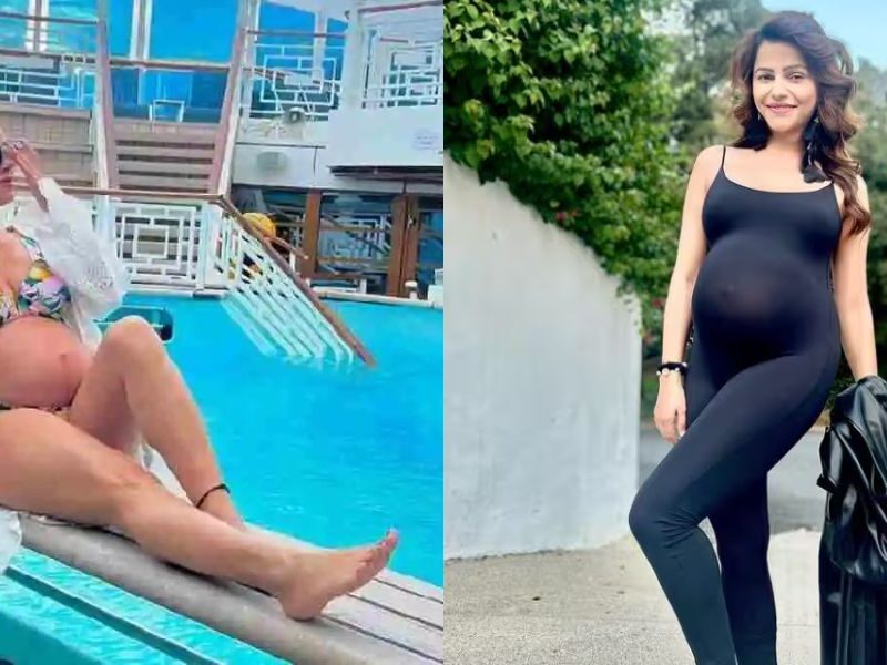Rubina-Dilaik-Is-Going-To-Become-A-Mother-For-The-Second-Time-After-The-Birth-Of-Two-Daughters-She-Again-Flaunted-Her-Baby-Bump-People-Were-Left-Staring