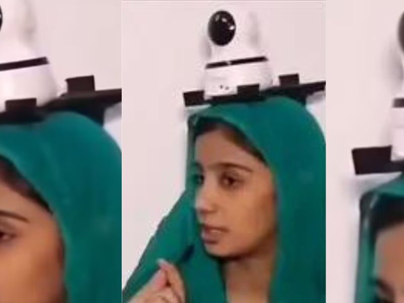 For-The-Safety-Of-The-Daughter-A-Camera-Was-Installed-On-Her-Head-Viral-Video-Of-Pakistan