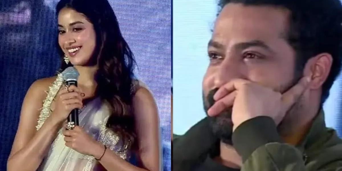 Janhvi Kapoor ने फर्राटेदार तमिल में दिया भाषण, Jr Ntr हुए इमोशनल– लोगों ने कहा श्रीदेवी की याद आई