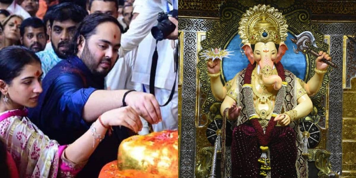 Lalbaugcha-Raja-2024-Anant Ambani Donated A Gold Crown Weighing So Many Kilos To Lalbaugcha Raja