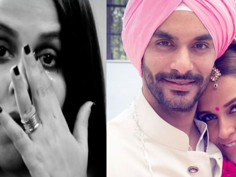 Neha-Dhupia-With-Angad-Bedi-Admit-Depart