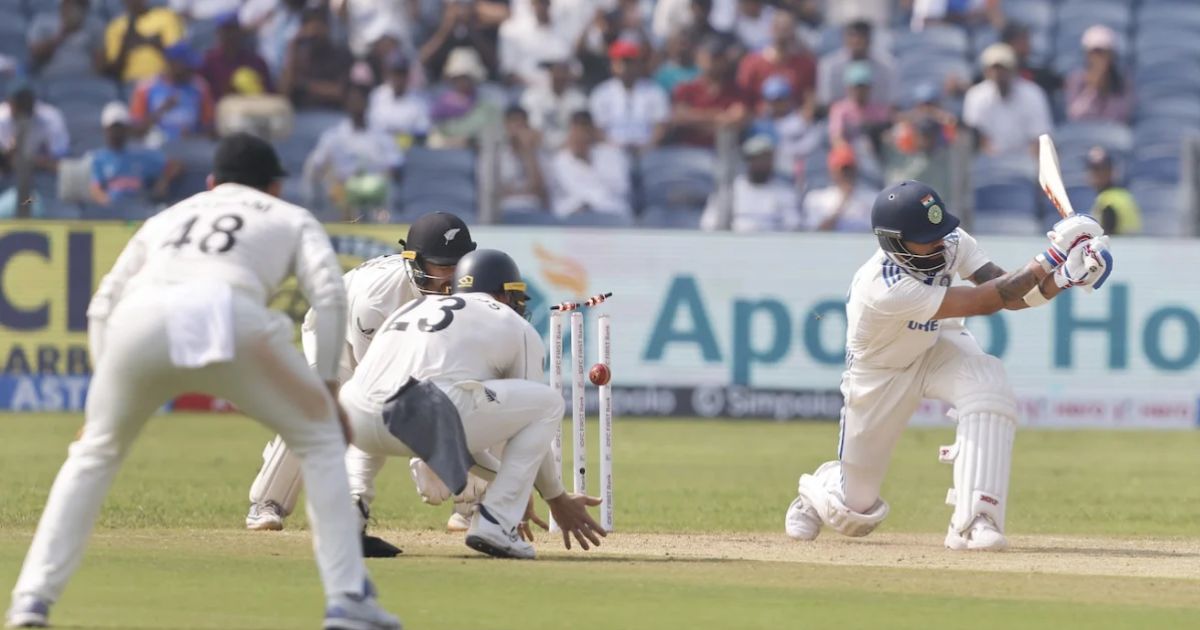 Ind Vs Nz: भारत के हाथ से फिसला पुणे टेस्ट, रोहित-गंभीर की रणनीति भी नहीं आई काम, हार के करीब पहुंची टीम इंडिया! 2 Virat Kohli