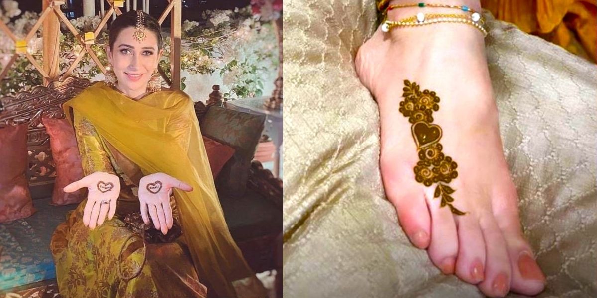 Karisma Kapoor Decorated Her Hands With Mehndi Like A Bride, She Is About To Take 7 Rounds