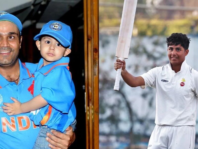 Virender Sehwag'S Son Scored A Double Century