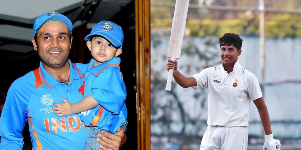 Virender Sehwag'S Son Scored A Double Century