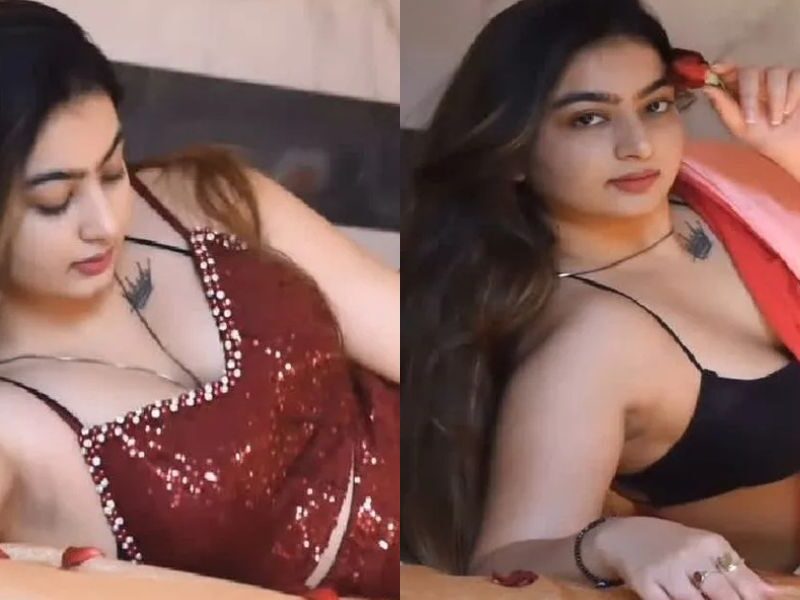 Viral-Video-Marathi-Bhabhi-Showed-Her-Waist-Wearing-A-Saree