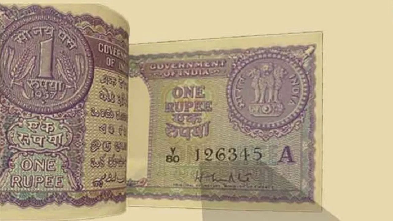 1 Rupee Note