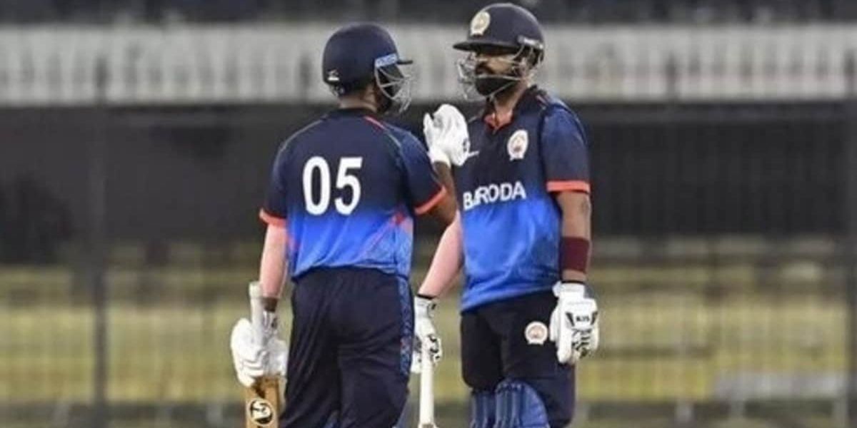 हार्दिक पांड्या के छोटे भाई ने ढहाया गेंदबाजों पर कहर, 51 गेंदों में जड़े 134 रन, टीम का स्कोर भी 300 के पार 4 Syed Mushtaq Ali Trophy