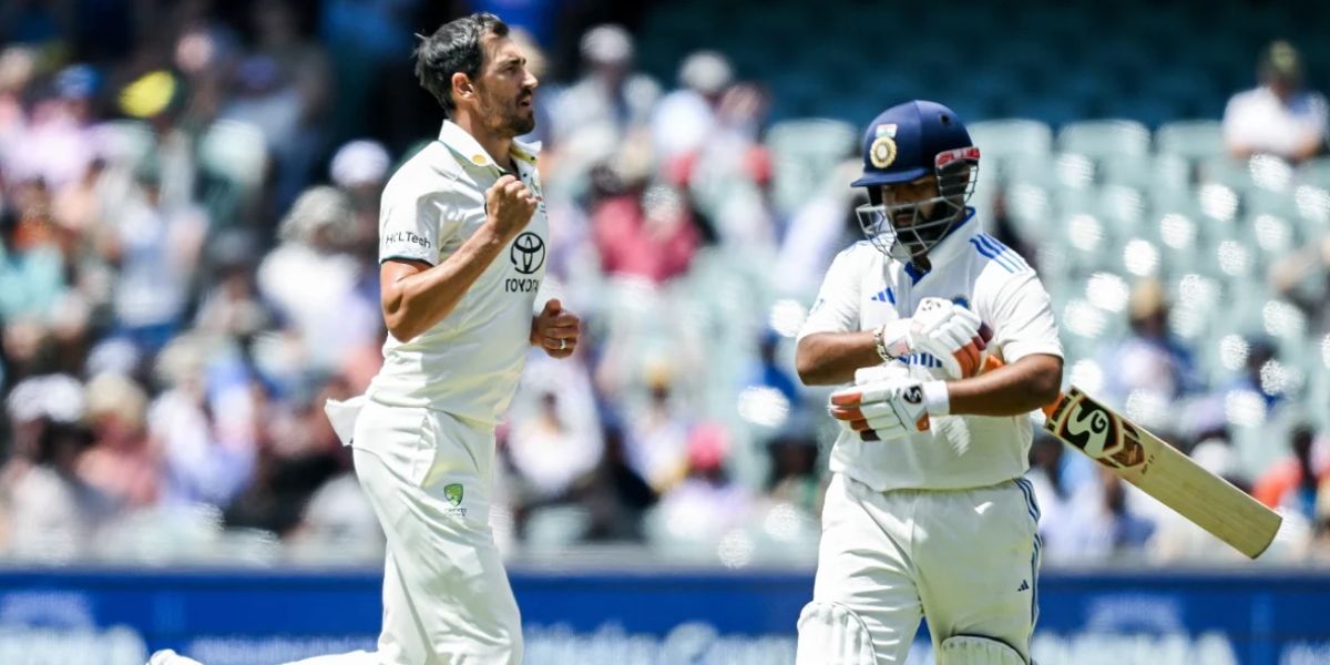 Ind Vs Aus: पिंक बॉल फिर बनी टीम इंडिया का काल, एडिलेड में कंगारुओं ने 10 विकेट से चटाई धूल 2 Mitchell Starc And Rishabh Pant
