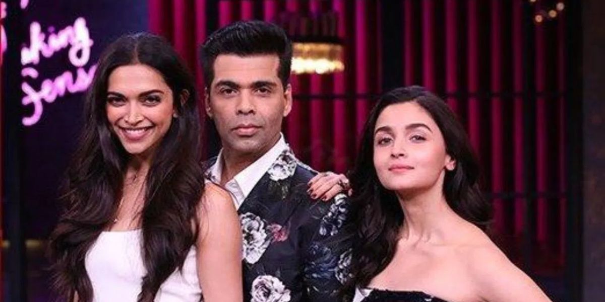 Alia Bhatt-Deepika Padukone-Karan Johar