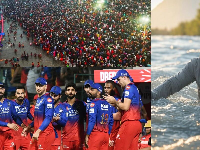 Kohli Took A Dip In Mahakumbh Before Champions Trophy