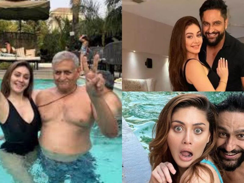 Film-Actress-Enter-In-Pool-With-Old-Man