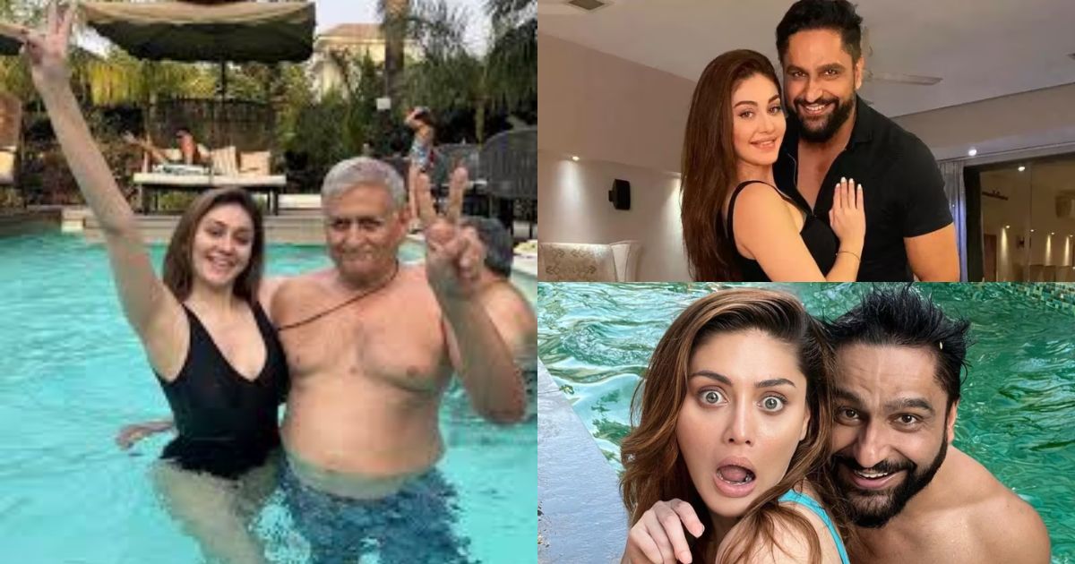 Film-Actress-Enter-In-Pool-With-Old-Man