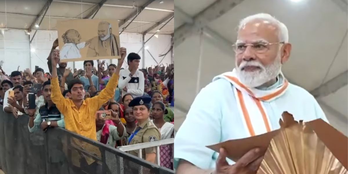 पीएम मोदी को देखकर फूट-फूटकर रोने लगा लड़का, हाथों में स्कैच लेकर किया ये काम, वायरल हुआ Video