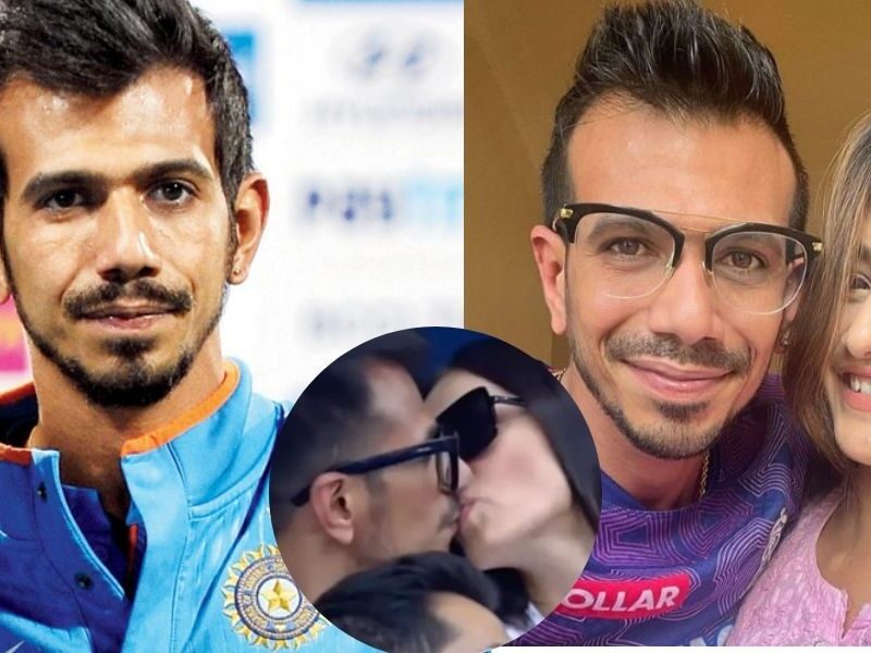 कैमरे में कैद हुई युजवेंद्र चहल की काली करतूत, लाइव मैच के दौरान किया था महवश को किस!