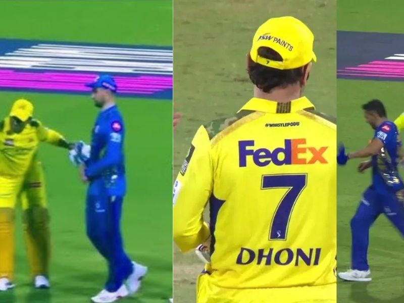 Ms-Dhoni-Fulfilled-The-Duty-Of-An-Elder-Brother-Showered-Love-On-Chahar-By-Beating-Him-With-The-Bat