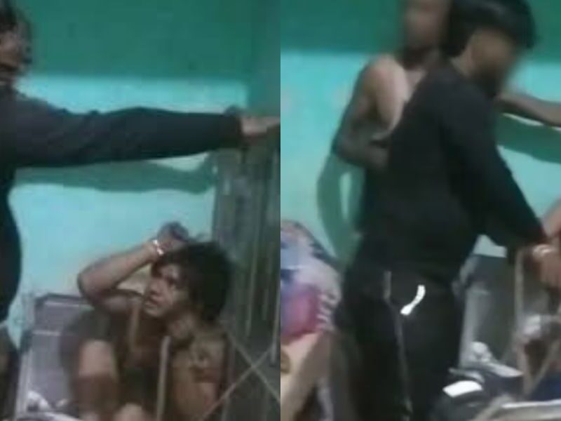The Lover Came To Meet His Married Girlfriend, Was Beaten Up By Her Family Members Viral Video
