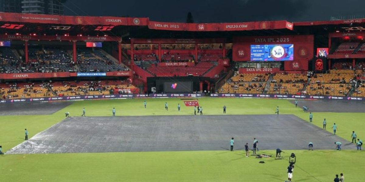 बारिश में धूले केकेआर के प्लेऑफ के सपने, बिना टॉस के ही रद्द हुआ मैच, टॉप पर पहुंची आरसीबी 2 Rcb Vs Kkr