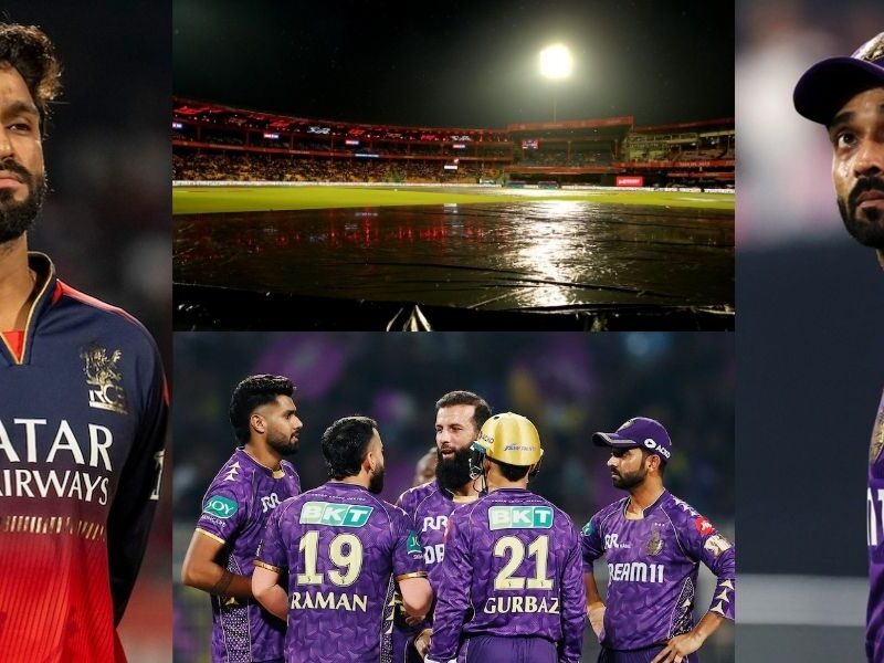 Rcb-Vs-Kkr-Kkrs-Playoff-Dreams-Washed-Away-By-Rain-Match-Cancelled-Without-Toss-Rcb-Reaches-Top