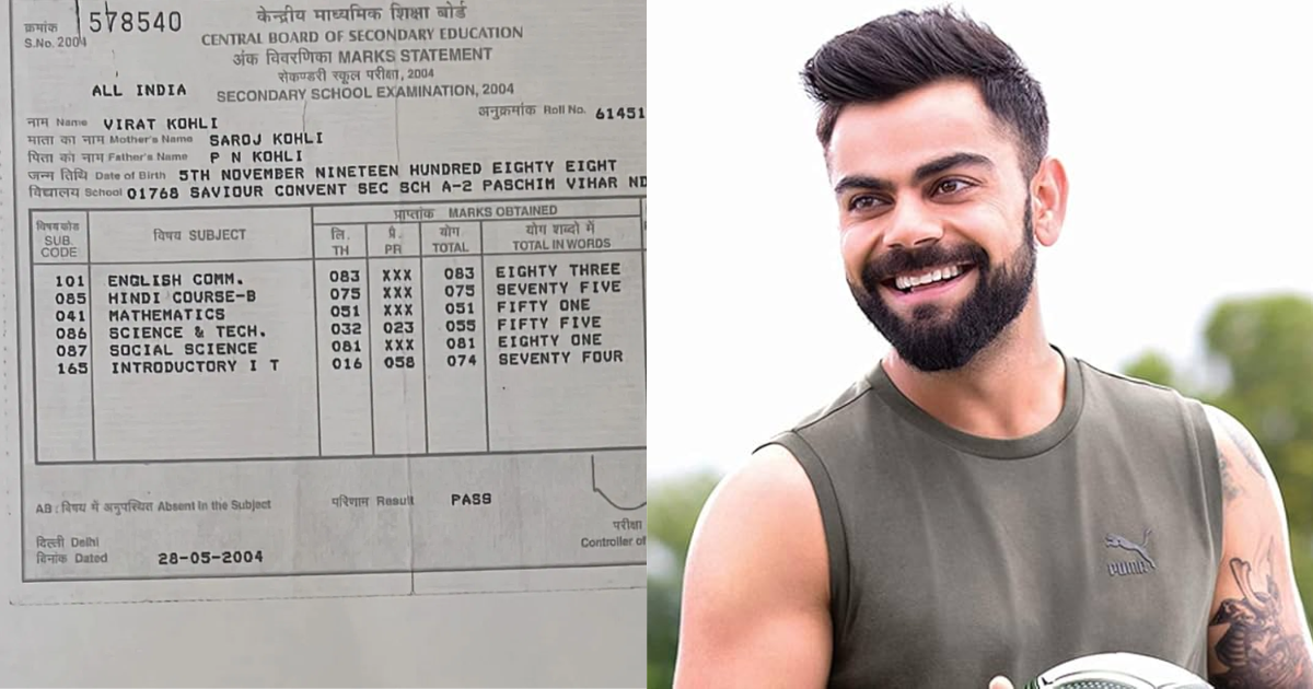 Virat-Kohlis-10Th-Class-Marksheet-Goes-Viral