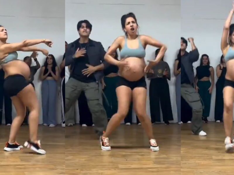 Pregnant-Lady-Did-Great-Dance-With-Baby-Bump