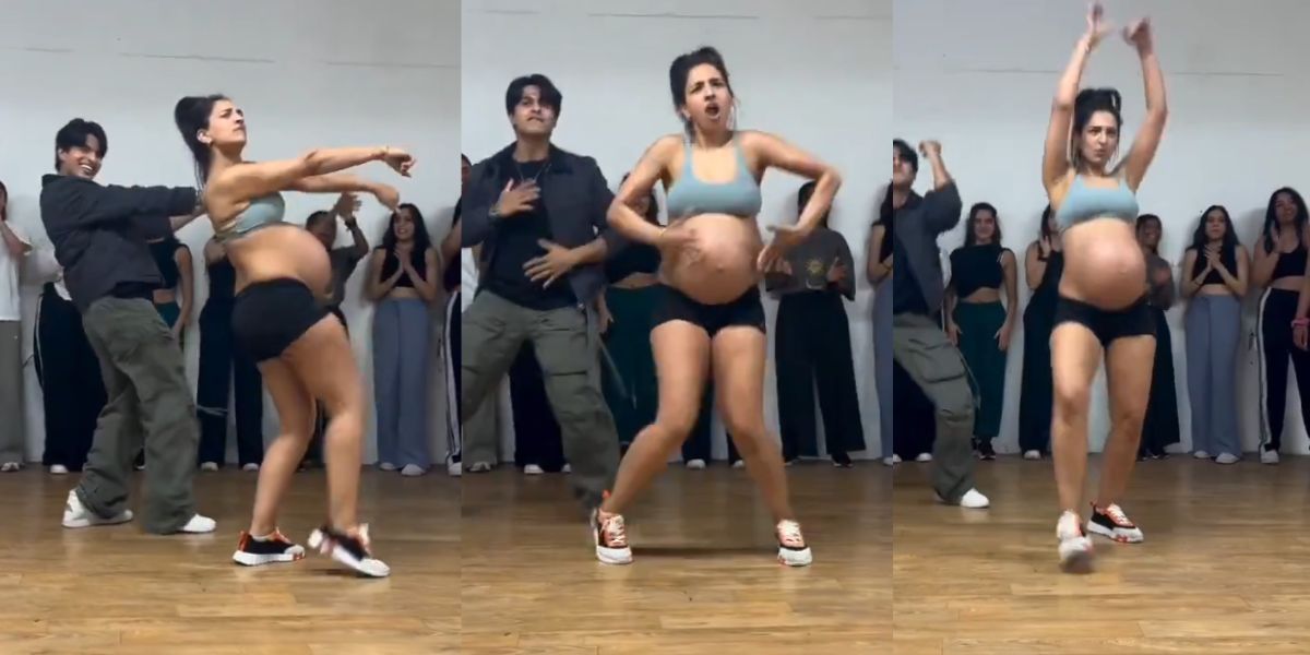 Pregnant-Lady-Did-Great-Dance-With-Baby-Bump