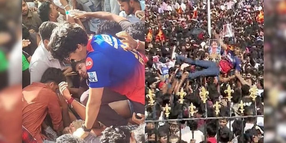 Rcb की विक्ट्री परेड में मची भगदड़, कई लोगों की मौत को सैकड़ों लोग हुए घायल 2 Rcb
