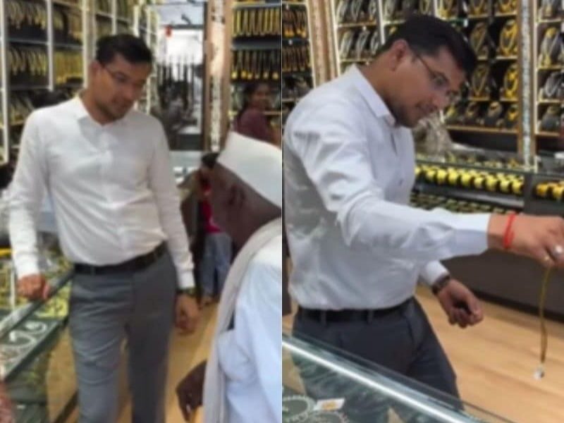 Shopkeeper Melted In Front Of Love Of Elderly Couple, Gave Necklace Worth Lakhs In Exchange Of ₹20, Viral