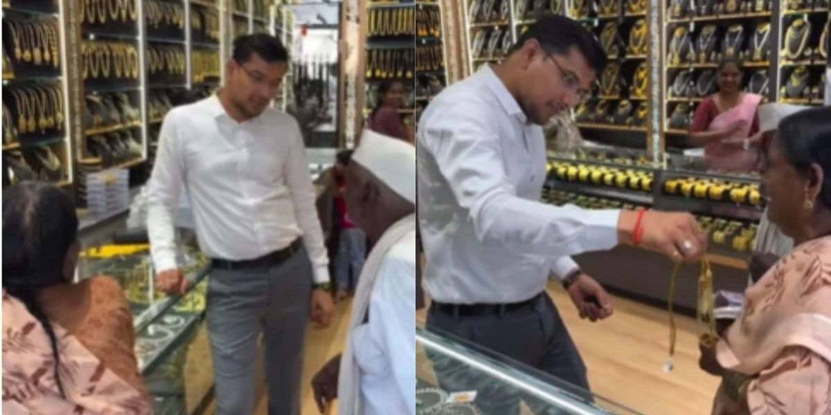 Shopkeeper Melted In Front Of Love Of Elderly Couple, Gave Necklace Worth Lakhs In Exchange Of ₹20, Viral