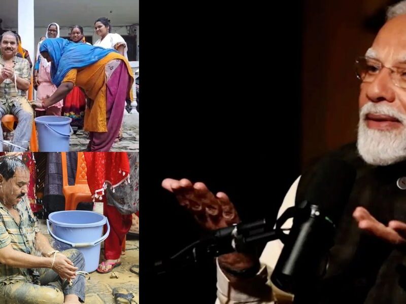 Up-News-Where-Bjp-Leader-Was-Bathed-With-Mud