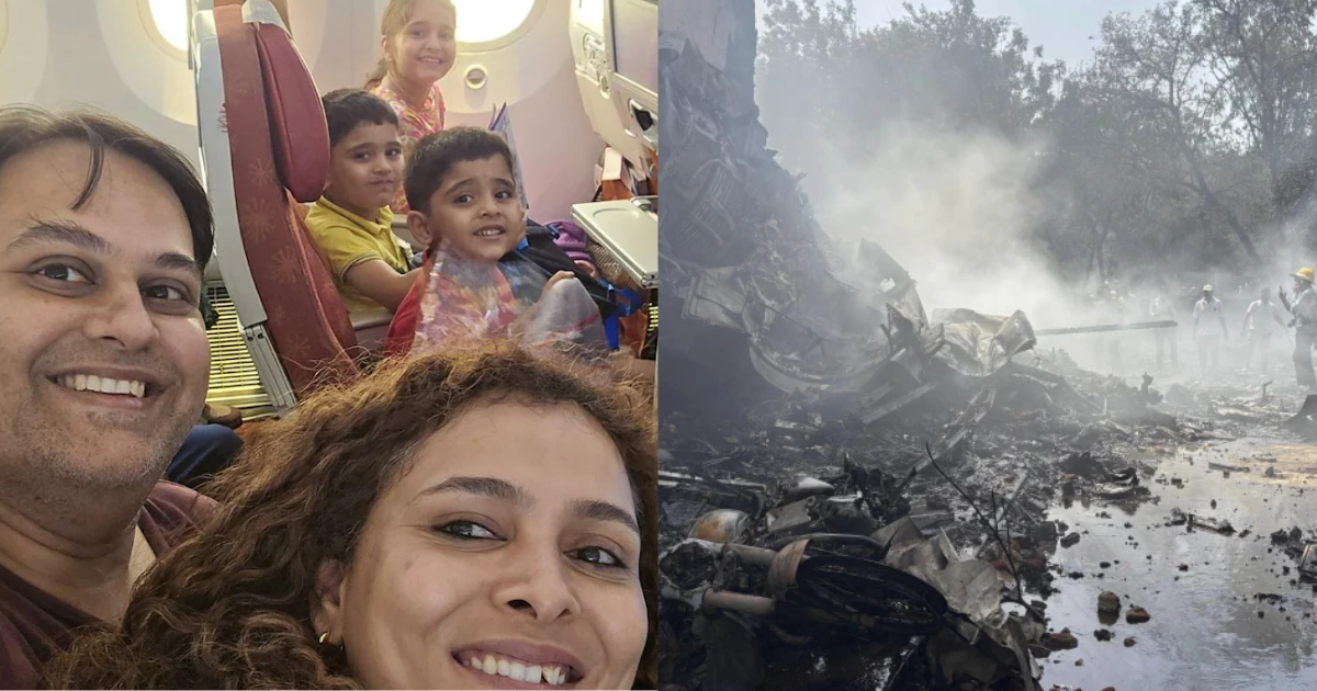 Doctor-Couple-And-3-Innocent-Children-Ahmedabad-Plane-Crash-Swallowed-A-Happy-Family