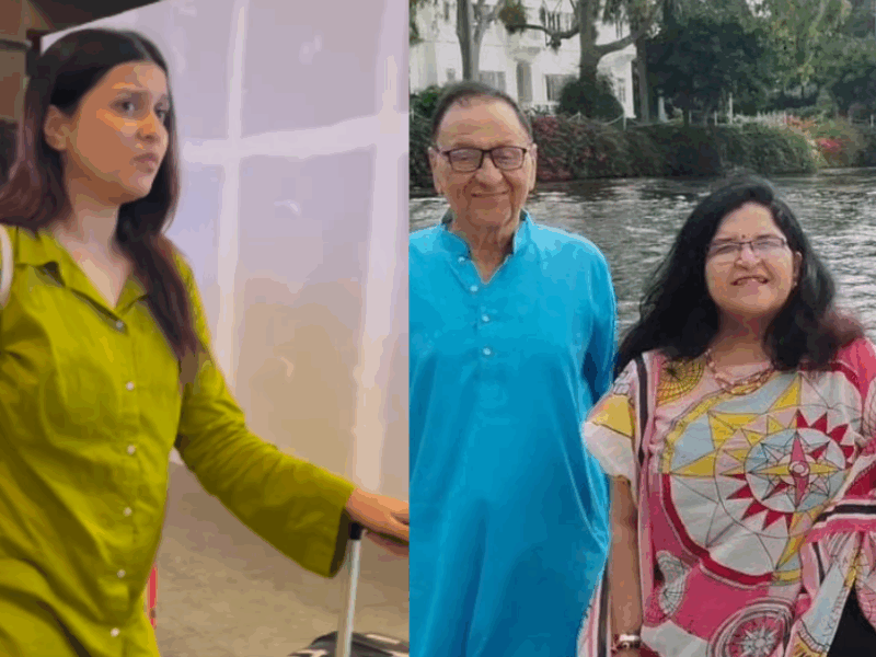 Mannara Chopra Cried At The Airport After Hearing The News Of Her Father'S Death, Emotional Video Went Viral