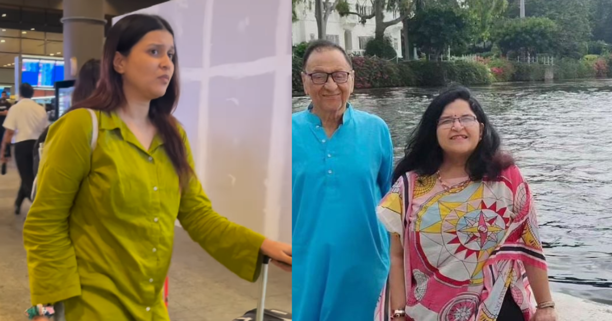 Mannara Chopra Cried At The Airport After Hearing The News Of Her Father'S Death, Emotional Video Went Viral