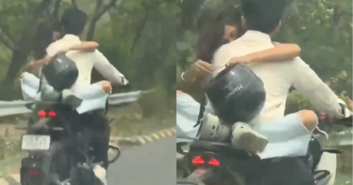 After Dhaakad, Now This Couple Romanced On The Expressway, Video Goes Viral