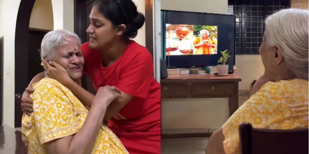 Granddaughter Gifts Grandmother An Ai-Created Video Of Her Late Grandfather On Her Birthday, Viral Video